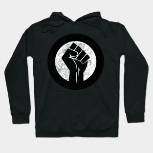 Black Lives Matter Fist and Circle No Wording Vintage Hoodie